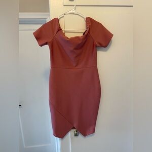 Pink Fashion Nova Bandage Dress